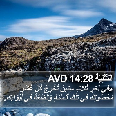 اَلتَّثْنِيَة 14:28 AVD Bible Verse Image