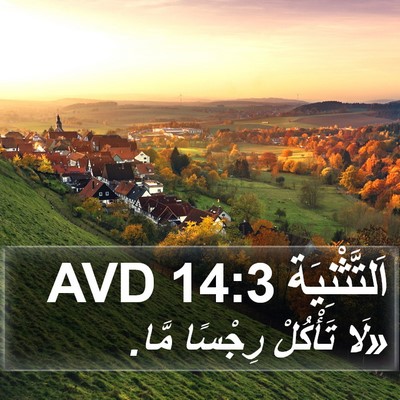 اَلتَّثْنِيَة 14:3 AVD Bible Verse Image