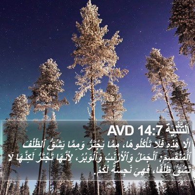 اَلتَّثْنِيَة 14:7 AVD Bible Verse Image