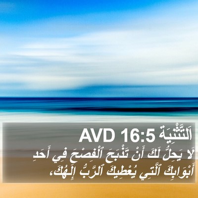 اَلتَّثْنِيَة 16:5 AVD Bible Verse Image
