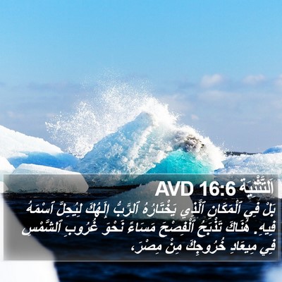 اَلتَّثْنِيَة 16:6 AVD Bible Verse Image