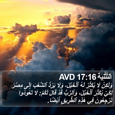 اَلتَّثْنِيَة 17:16 AVD Bible Verse Image