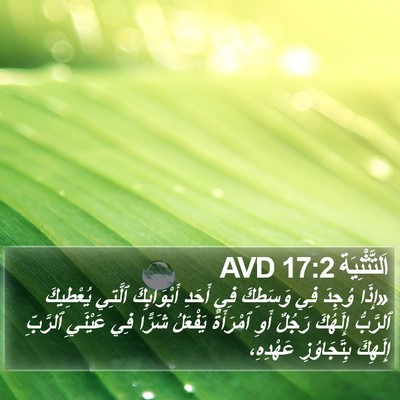 اَلتَّثْنِيَة 17:2 AVD Bible Verse Image