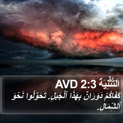 اَلتَّثْنِيَة 2:3 AVD Bible Verse Image