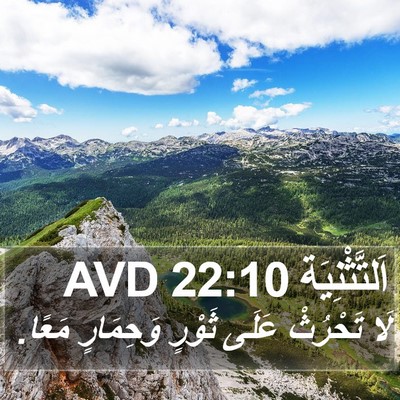 اَلتَّثْنِيَة 22:10 AVD Bible Verse Image