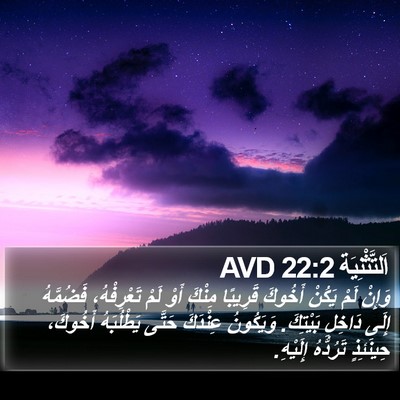 اَلتَّثْنِيَة 22:2 AVD Bible Verse Image