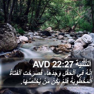اَلتَّثْنِيَة 22:27 AVD Bible Verse Image