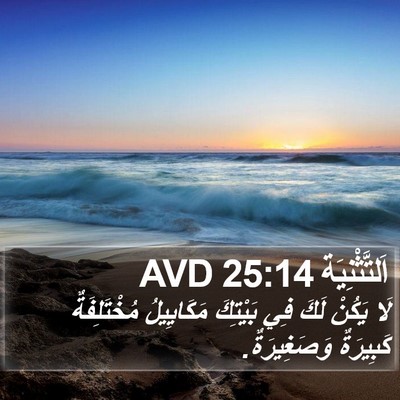 اَلتَّثْنِيَة 25:14 AVD Bible Verse Image