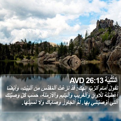 اَلتَّثْنِيَة 26:13 AVD Bible Verse Image