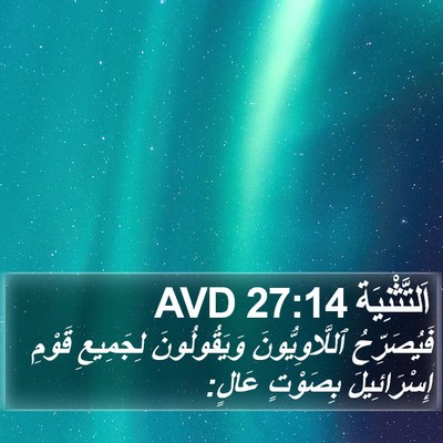 اَلتَّثْنِيَة 27:14 AVD Bible Verse Image