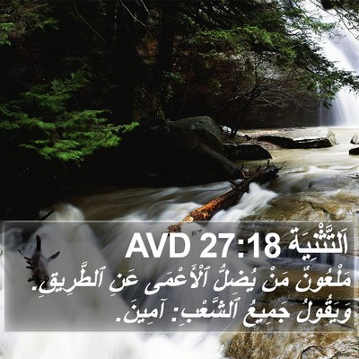 اَلتَّثْنِيَة 27:18 AVD Bible Verse Image