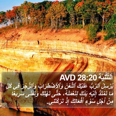 اَلتَّثْنِيَة 28:20 AVD Bible Verse Image