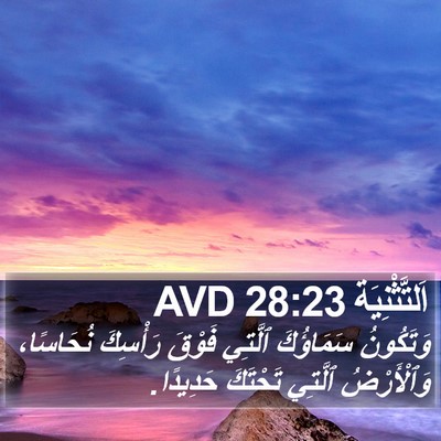 اَلتَّثْنِيَة 28:23 AVD Bible Verse Image