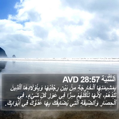 اَلتَّثْنِيَة 28:57 AVD Bible Verse Image