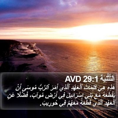 اَلتَّثْنِيَة 29:1 AVD Bible Verse Image