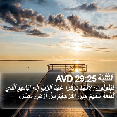 اَلتَّثْنِيَة 29:25 AVD Bible Verse Image