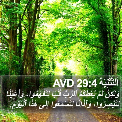 اَلتَّثْنِيَة 29:4 AVD Bible Verse Image