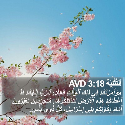اَلتَّثْنِيَة 3:18 AVD Bible Verse Image