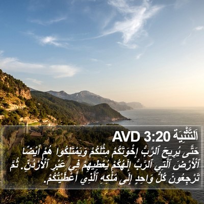 اَلتَّثْنِيَة 3:20 AVD Bible Verse Image