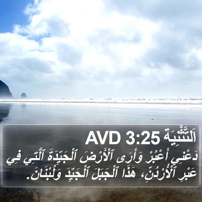 اَلتَّثْنِيَة 3:25 AVD Bible Verse Image