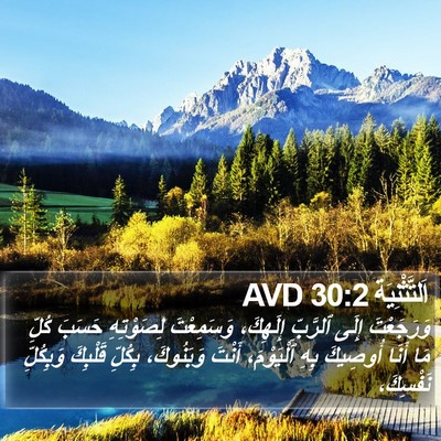 اَلتَّثْنِيَة 30:2 AVD Bible Verse Image