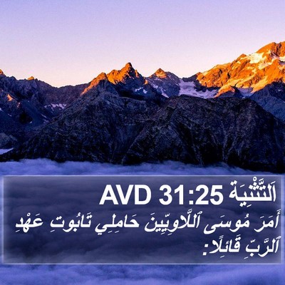 اَلتَّثْنِيَة 31:25 AVD Bible Verse Image