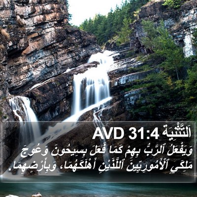اَلتَّثْنِيَة 31:4 AVD Bible Verse Image