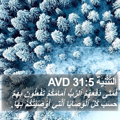 اَلتَّثْنِيَة 31:5 AVD Bible Verse Image