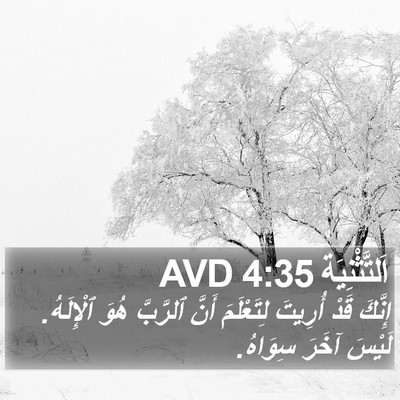 اَلتَّثْنِيَة 4:35 AVD Bible Verse Image