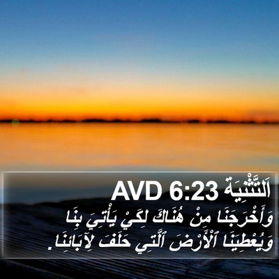 اَلتَّثْنِيَة 6:23 AVD Bible Verse Image