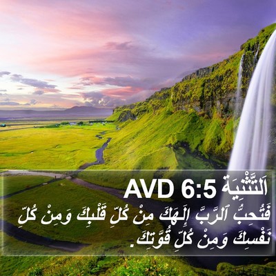 اَلتَّثْنِيَة 6:5 AVD Bible Verse Image