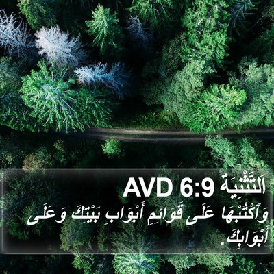 اَلتَّثْنِيَة 6:9 AVD Bible Verse Image