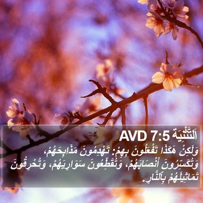 اَلتَّثْنِيَة 7:5 AVD Bible Verse Image