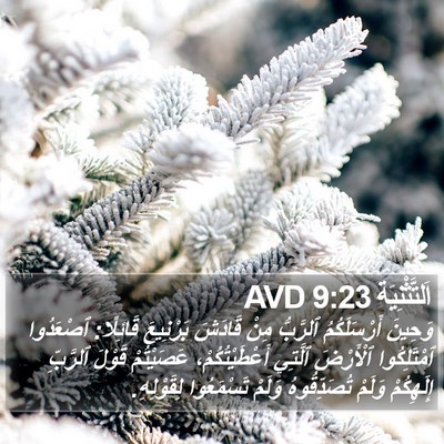 اَلتَّثْنِيَة 9:23 AVD Bible Verse Image