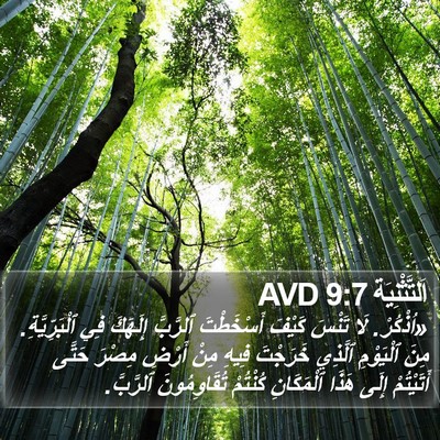 اَلتَّثْنِيَة 9:7 AVD Bible Verse Image