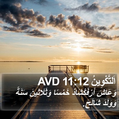 اَلتَّكْوِينُ 11:12 AVD Bible Verse Image