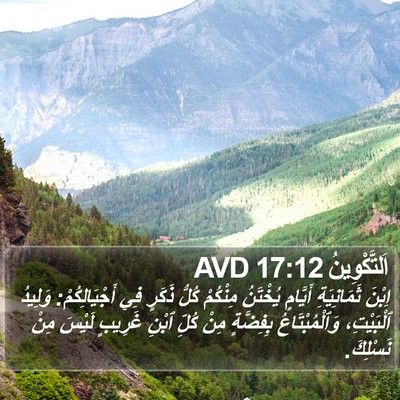 اَلتَّكْوِينُ 17:12 AVD Bible Verse Image