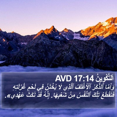 اَلتَّكْوِينُ 17:14 AVD Bible Verse Image