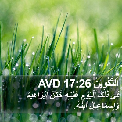 اَلتَّكْوِينُ 17:26 AVD Bible Verse Image