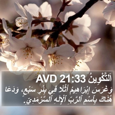اَلتَّكْوِينُ 21:33 AVD Bible Verse Image
