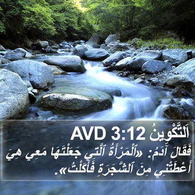 اَلتَّكْوِينُ 3:12 AVD Bible Verse Image