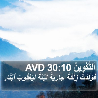 اَلتَّكْوِينُ 30:10 AVD Bible Verse Image