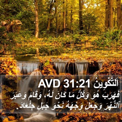 اَلتَّكْوِينُ 31:21 AVD Bible Verse Image