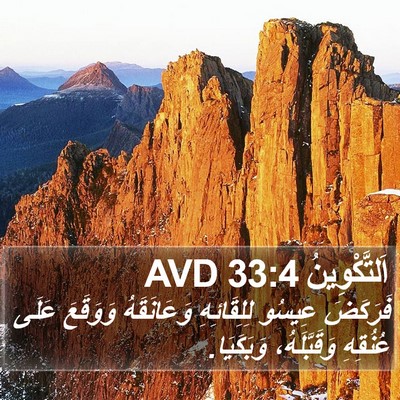 اَلتَّكْوِينُ 33:4 AVD Bible Verse Image