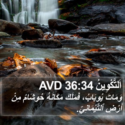 اَلتَّكْوِينُ 36:34 AVD Bible Verse Image