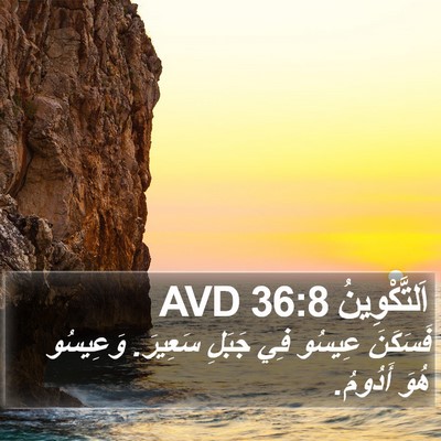 اَلتَّكْوِينُ 36:8 AVD Bible Verse Image