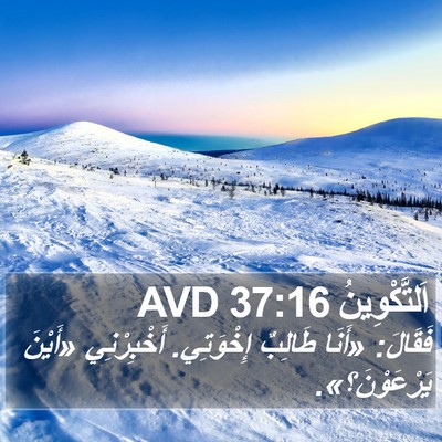 اَلتَّكْوِينُ 37:16 AVD Bible Verse Image