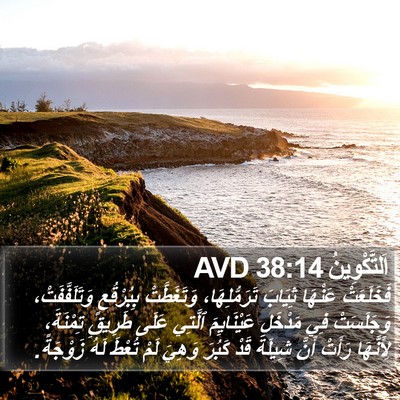 اَلتَّكْوِينُ 38:14 AVD Bible Verse Image