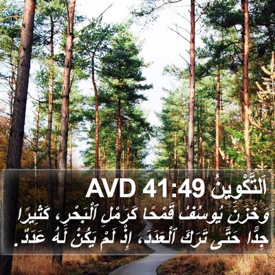 اَلتَّكْوِينُ 41:49 AVD Bible Verse Image