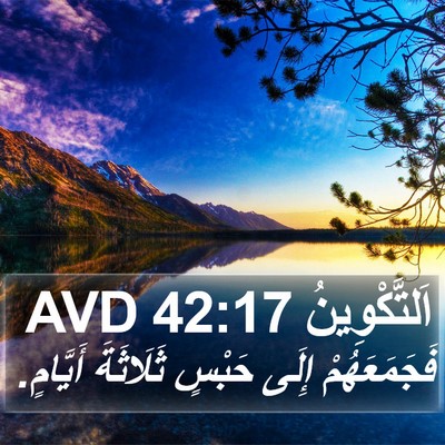 اَلتَّكْوِينُ 42:17 AVD Bible Verse Image